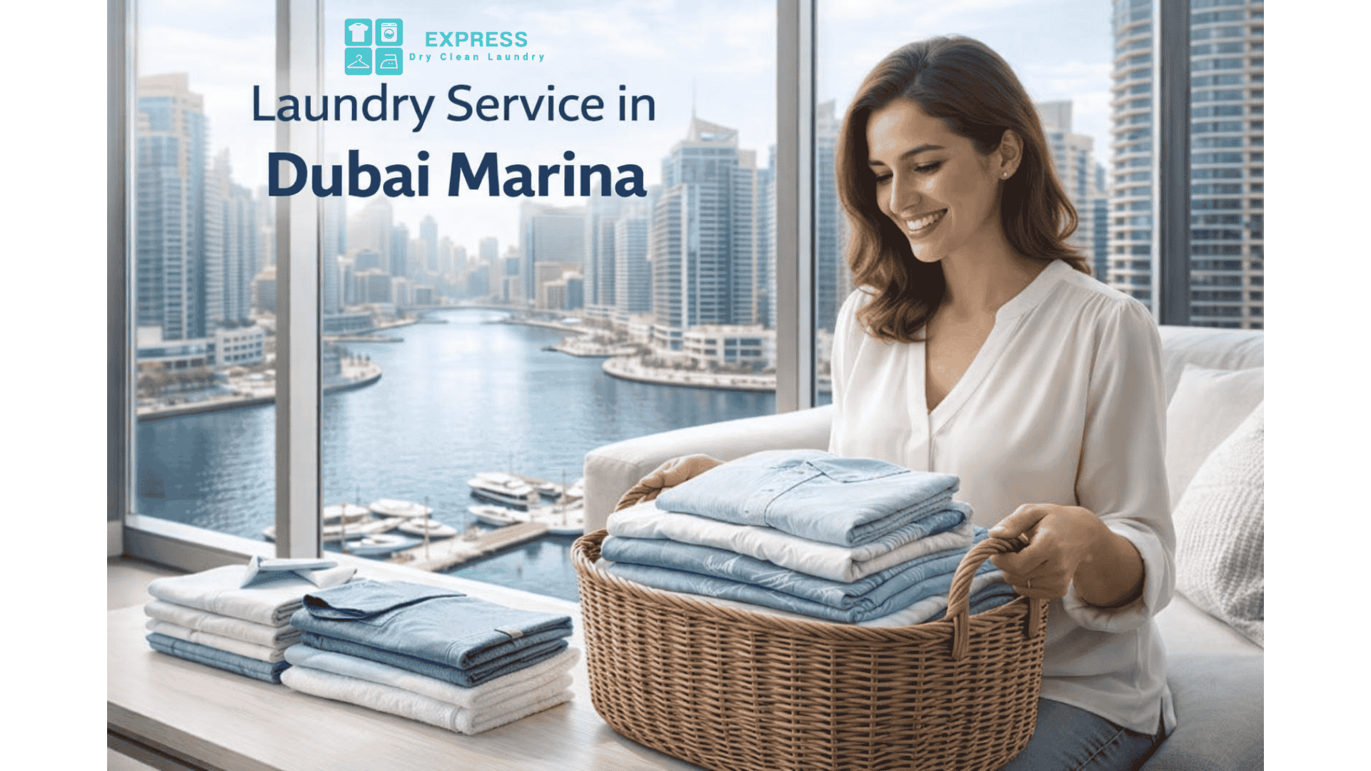 Laundry Service in Dubai Marina with free pickup and delivery of freshly cleaned clothes