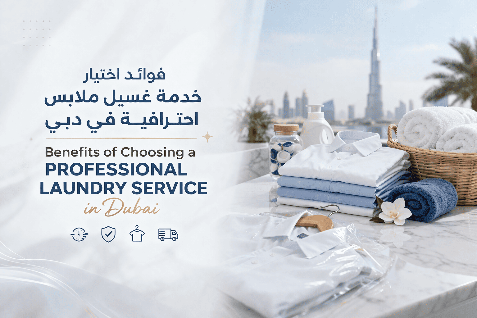 الخدمة الاحترافية لغسيل الملابس في دبي توفر تنظيف عالي الجودة واستلام وتوصيل سريع